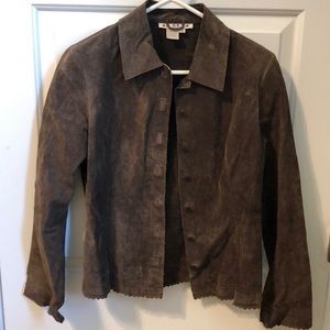 Suede jacket. So cute for fall! All leather!
